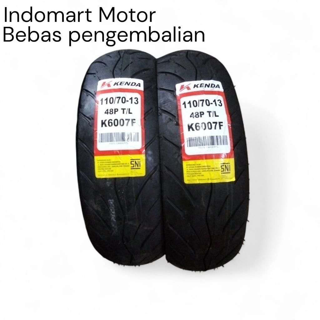 BAN LUAR KENDA TUBLES 110/70 -13 K6007f