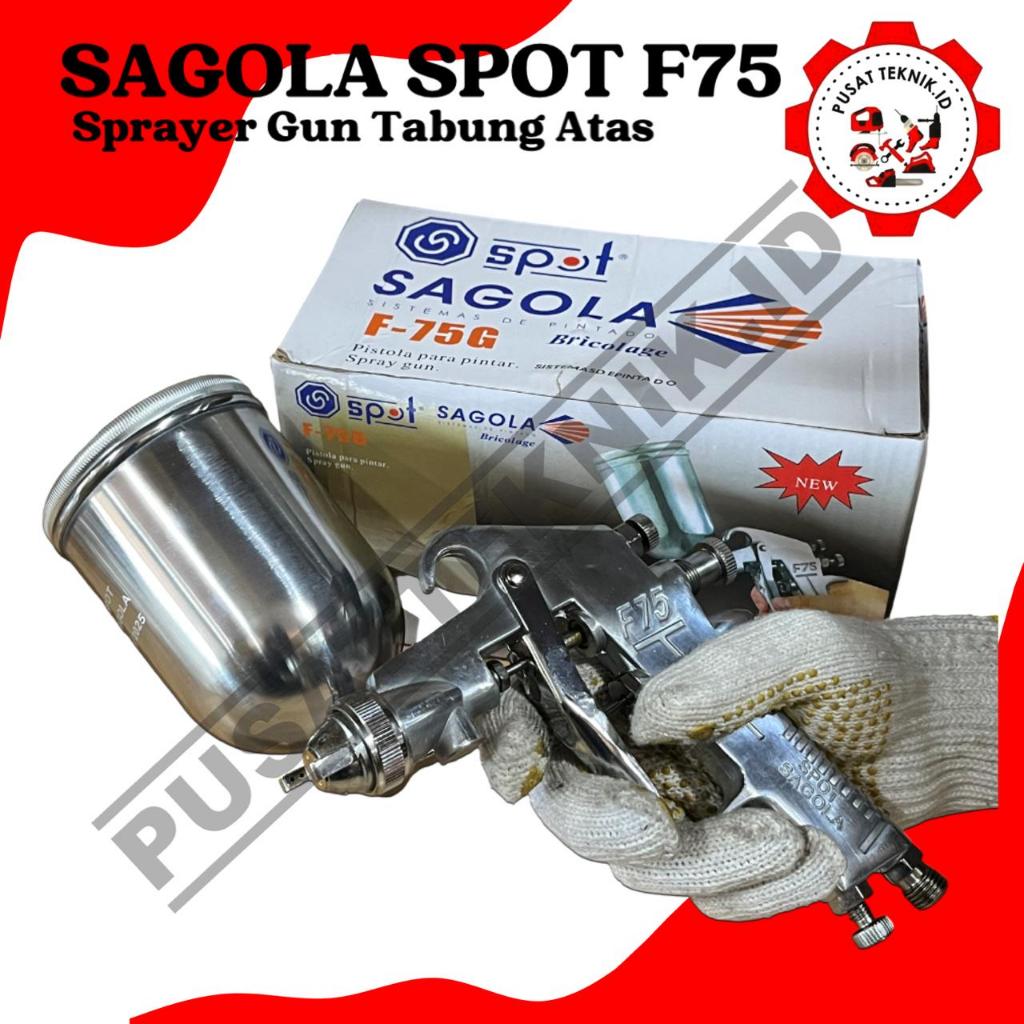 SAGOLA Spray Gun F75 400ML Spet Cat 400cc Spray Gun SAGOLA SPOT ORIGINAL