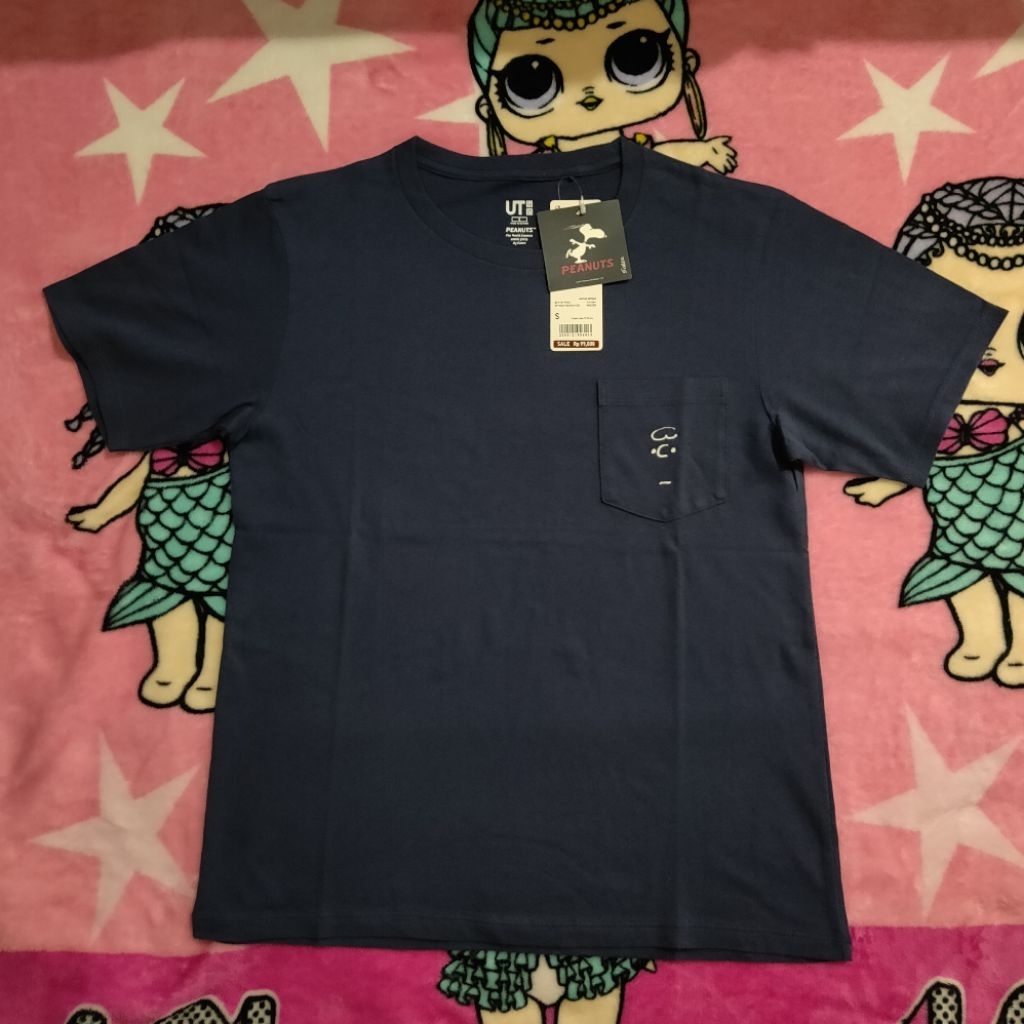 T-Shirt Uniqlo x Peanuts - Navy Pocket