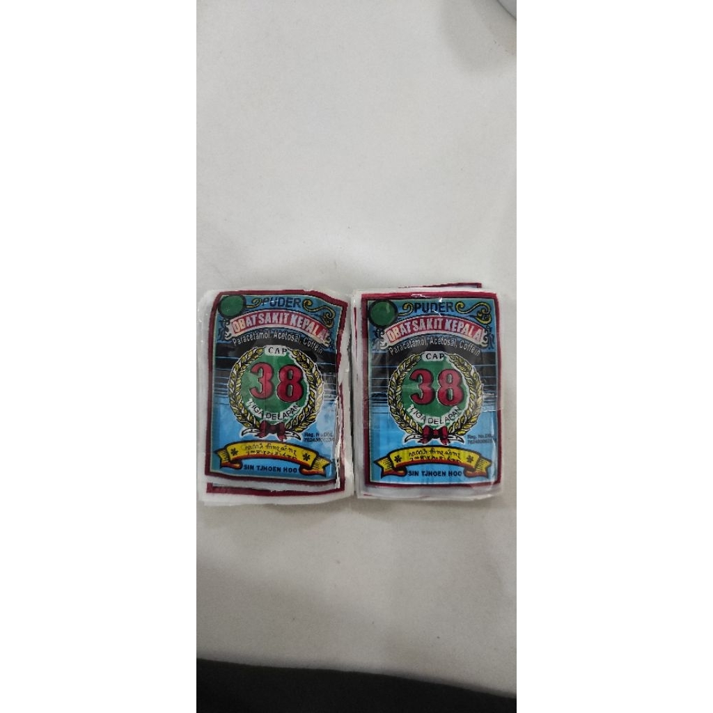 Puder obat sakit kepala cap 38,yang terbuat dari bahan alami