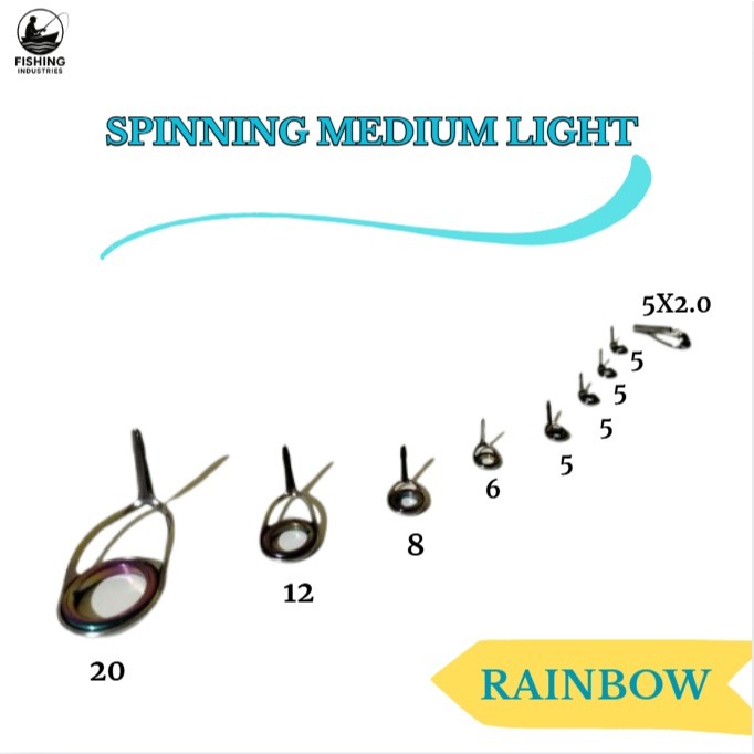 Ring Guide Joran Spinning Medium Light K Series Rainbow