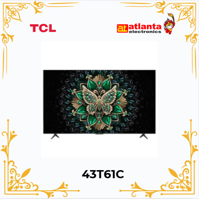 TCL - QLED TV 43" UHD SMART TV - 43T61C