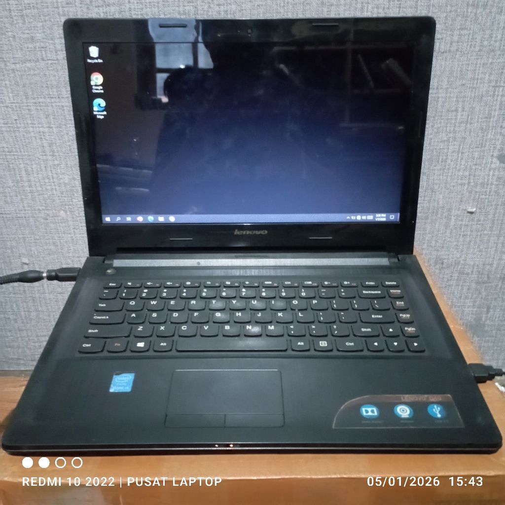Laptop Lenovo G40-80 windows 10 prosesor Intel coreTM i3 Ram4gb DDR3 Hrd500gb Lcd14in Mesin normal t