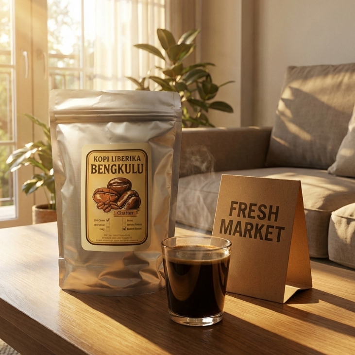 Kopi Liberika Bengkulu Bubuk Kasar / Kopi Lokal / Kopi Bubuk