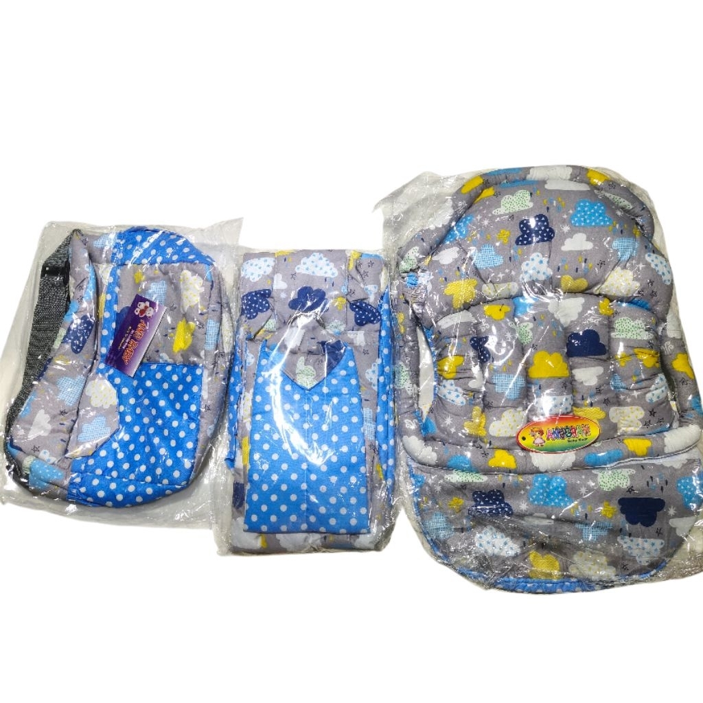 GENDONGAN BAYI 1 SET 3 IN 1 GENDONGAN BAYI DEPAN,SAMPING,DAN TAS