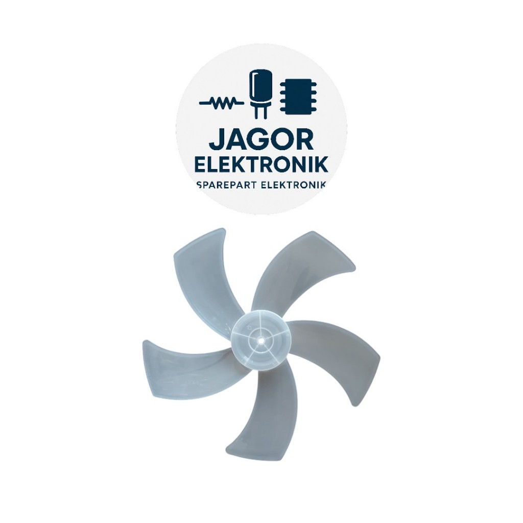 1pcs - Baling-baling Kipas 5 Daun Putih Bening Universal Bisa untuk Merek apa saja, terutama Cosmos 