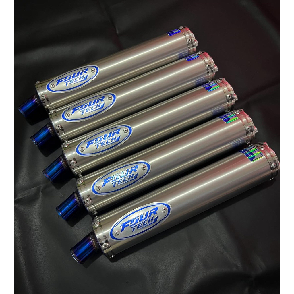 silincer ninja bahan almunium suara garing original fourtech & gjr