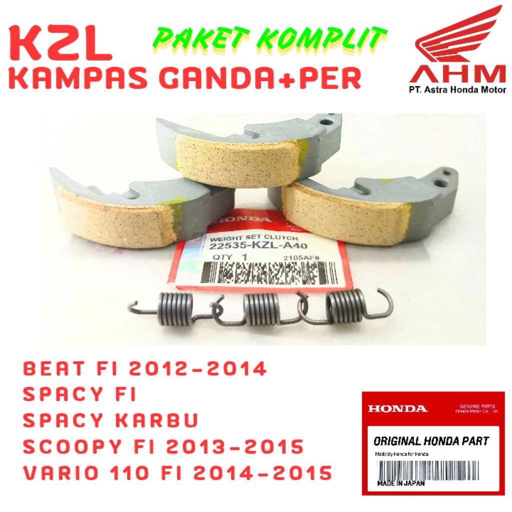 KZL ORIGINAL KAMPAS GANDA HONDA BEAT KARBU, KAMPAS GANDA HONDA SPACY KARBU, KAMPAS GANDA HONDA SCOOP