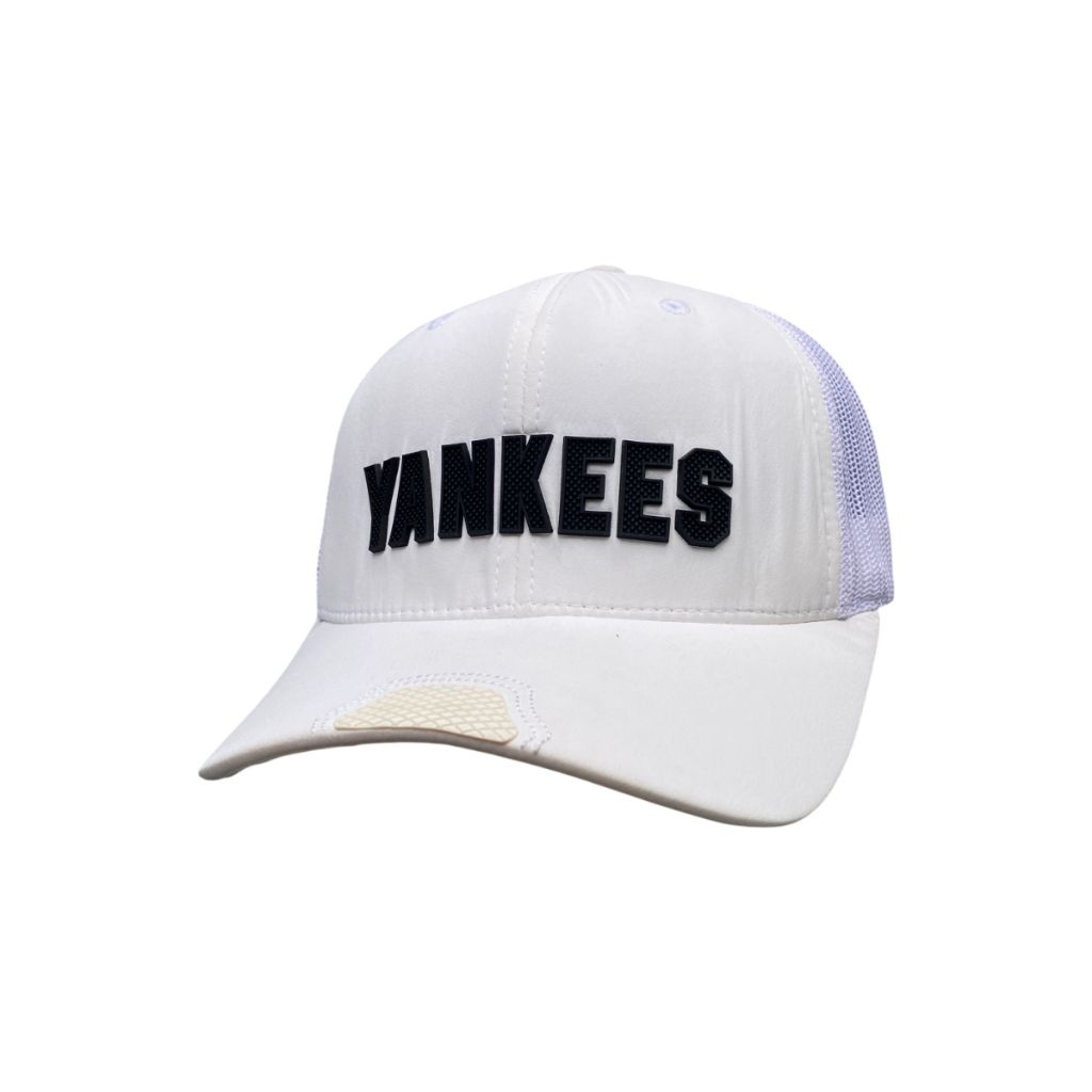 Topi Baseball MLB Trucker NY Script White OSFA Second Original Murah