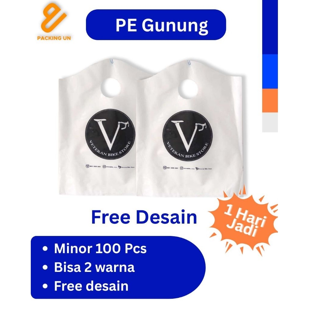 Custom plastik PE Gunung