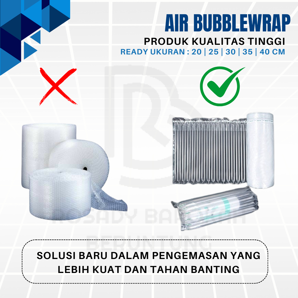 Air Bubblewrap | Inflatable Air Bubble Cushion | Kantong Bubble udara