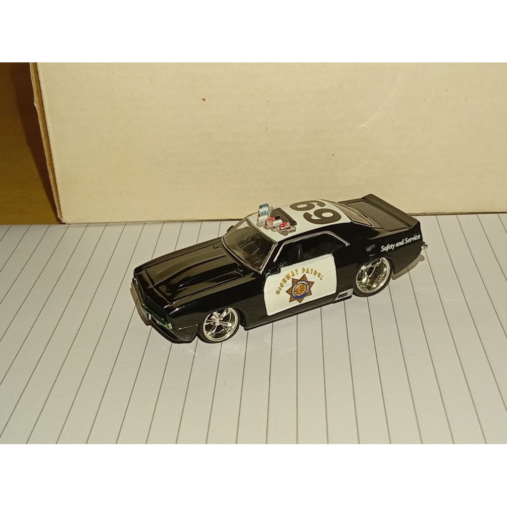 Jada Toys - 1969 Chevy Camaro California highway Patrol Police cars/mobil polisi (loose)