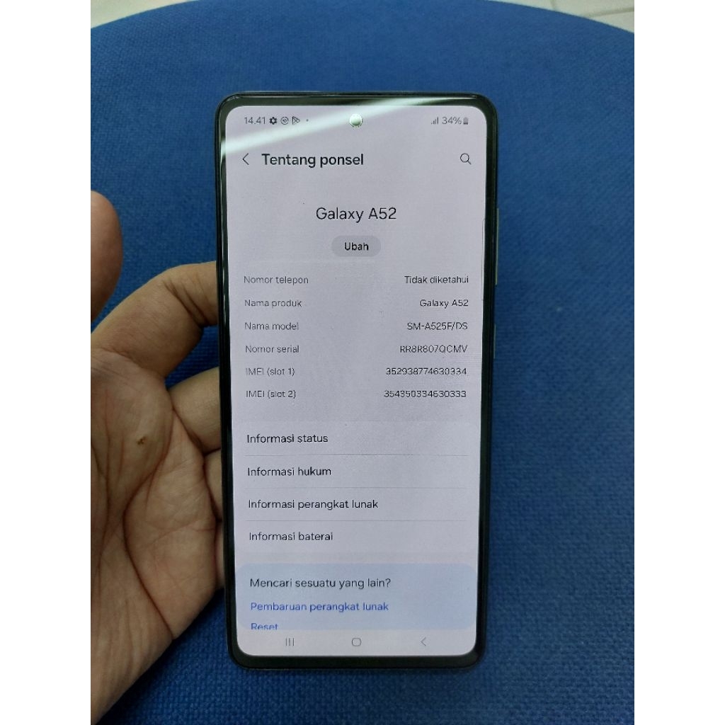 samsung A52 8/128 second batangan