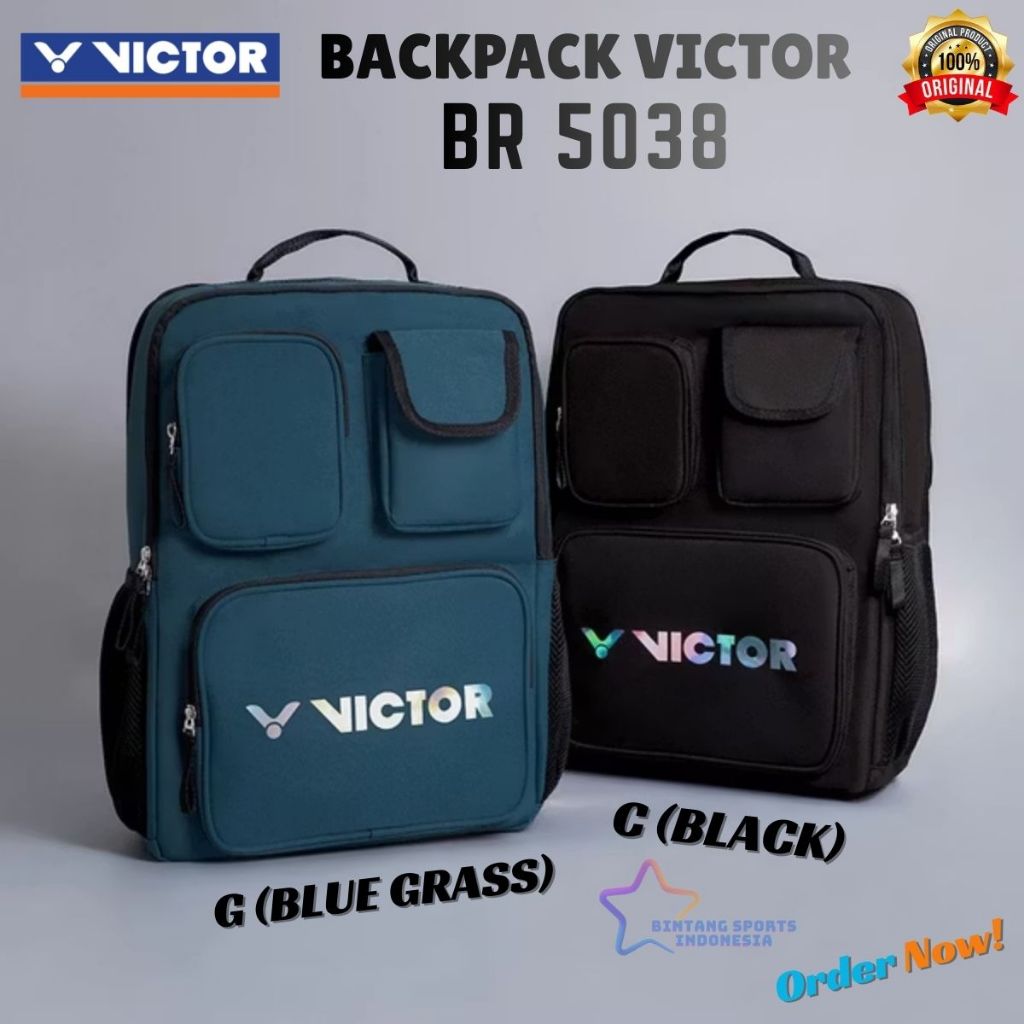 TAS/BACKPACK VICTOR BADMINTON BULUTANGKIS VICTOR BR 5038 BR5038 ORIGINAL