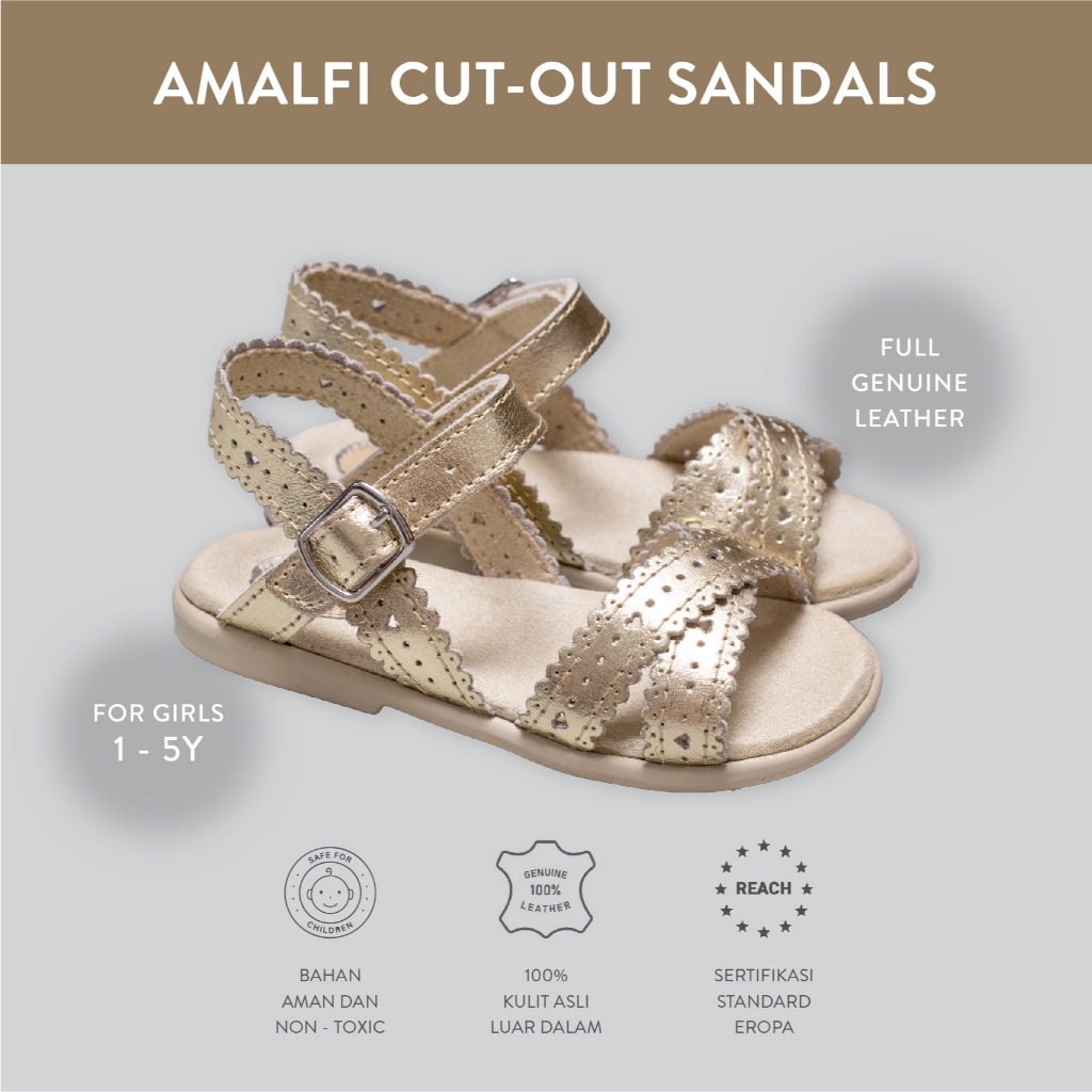 Dear GG - Amalfi Sandals in Gold