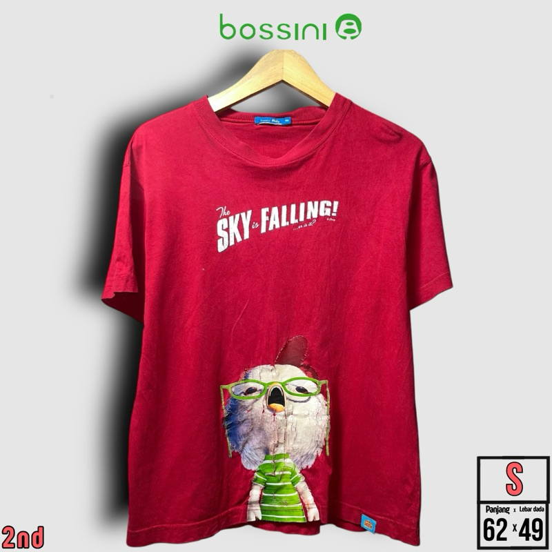 KAOS PRIA BOSSINI MERAH SIZE S
