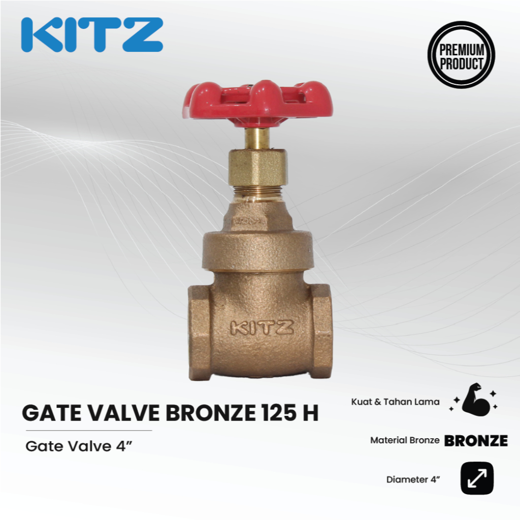KITZ Gate Valve 4 Inch Bronze 125 H