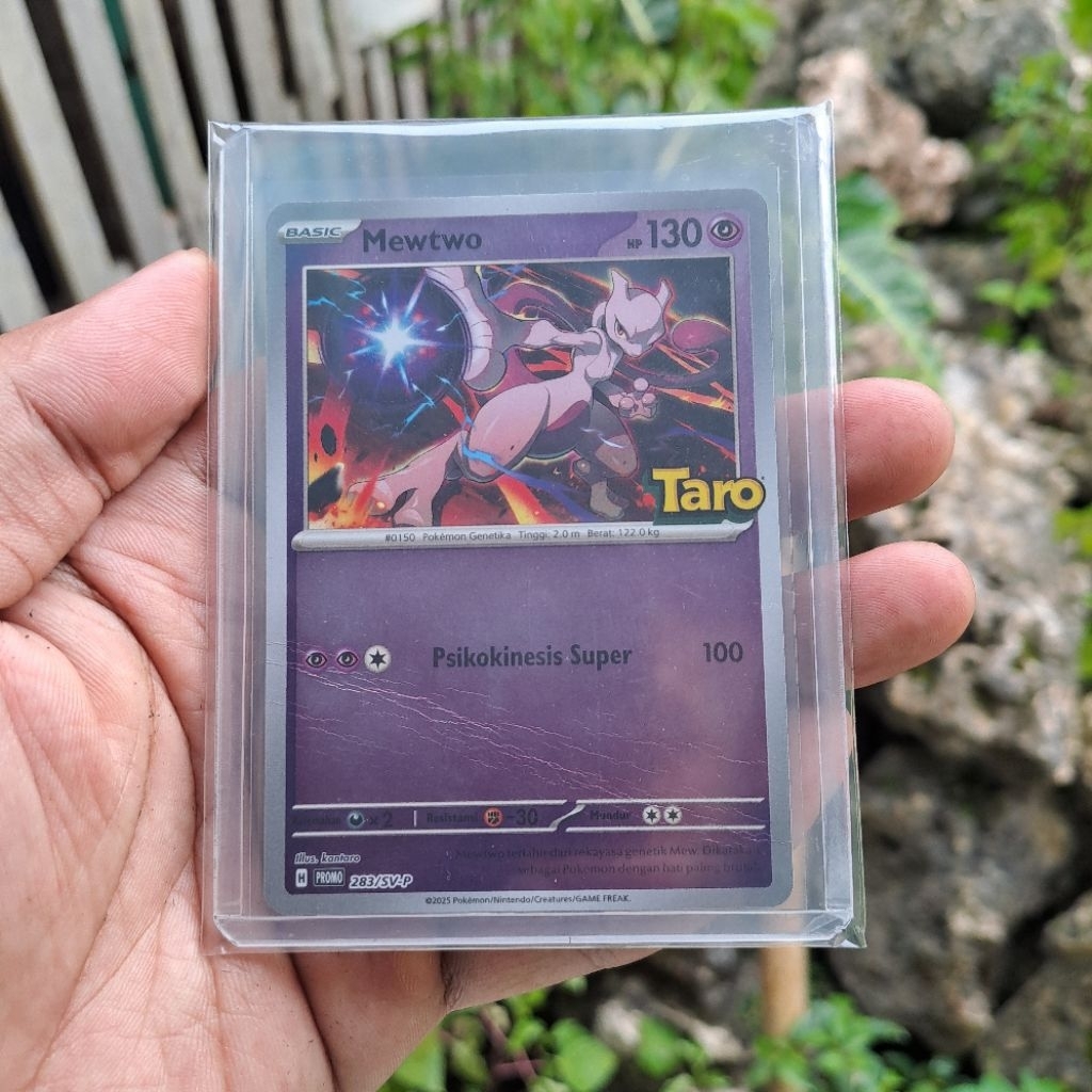 KARTU POKEMON MEWTWO TARO KONDISI MINES