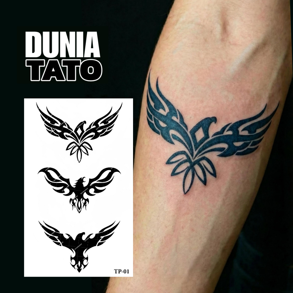 DuniaTato - Tato semi permanen Stiker Tato Temporer Motif Tribal Polynesian