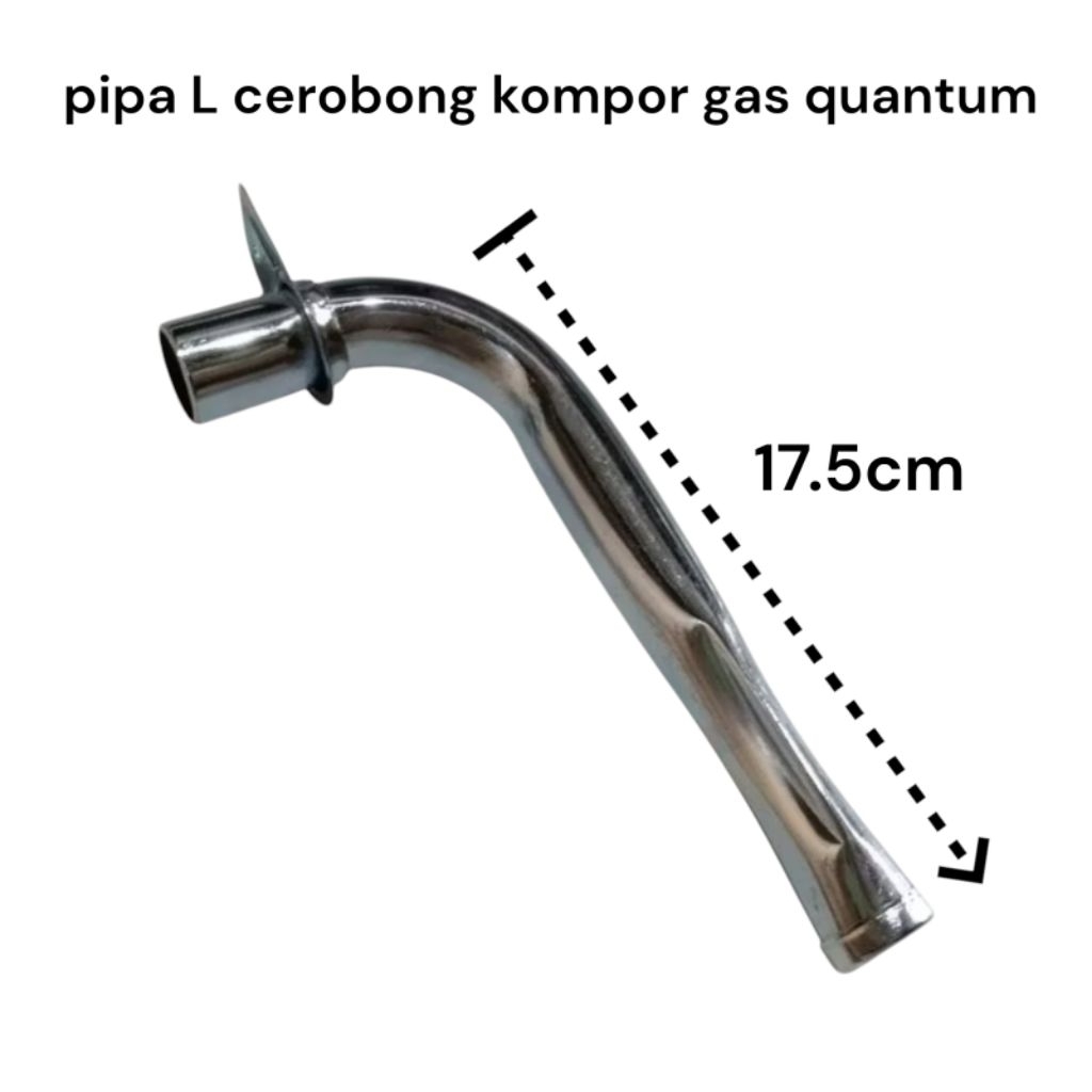 cerobong pipa L kompor gas quantum