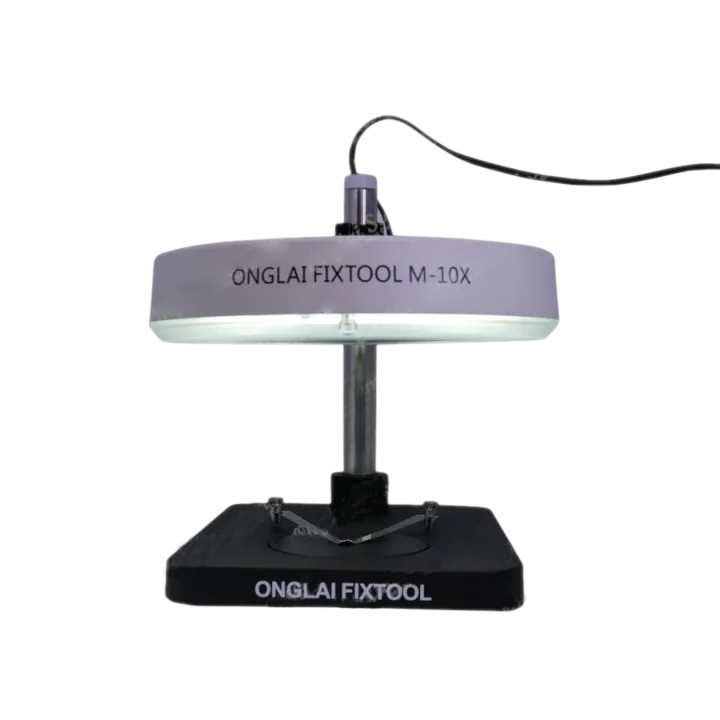 KACA PEMBESA + LAMPU NEON BULAT ONGLAI FIXTOOL M-10X-B1 ORIGINAL