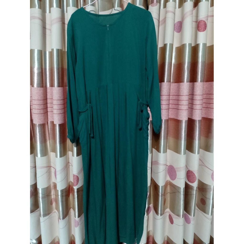 GAMIS RAYON WARNA HIJAU BOTOL UK M