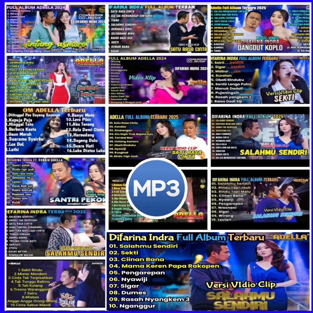 KASET CD MP3 LAGU DANGDUT KOPLO TERBARU - KASET CD MP3 BUAT DI MOBIL - KASET MP3 AUDIO MUSIK LAGU DA