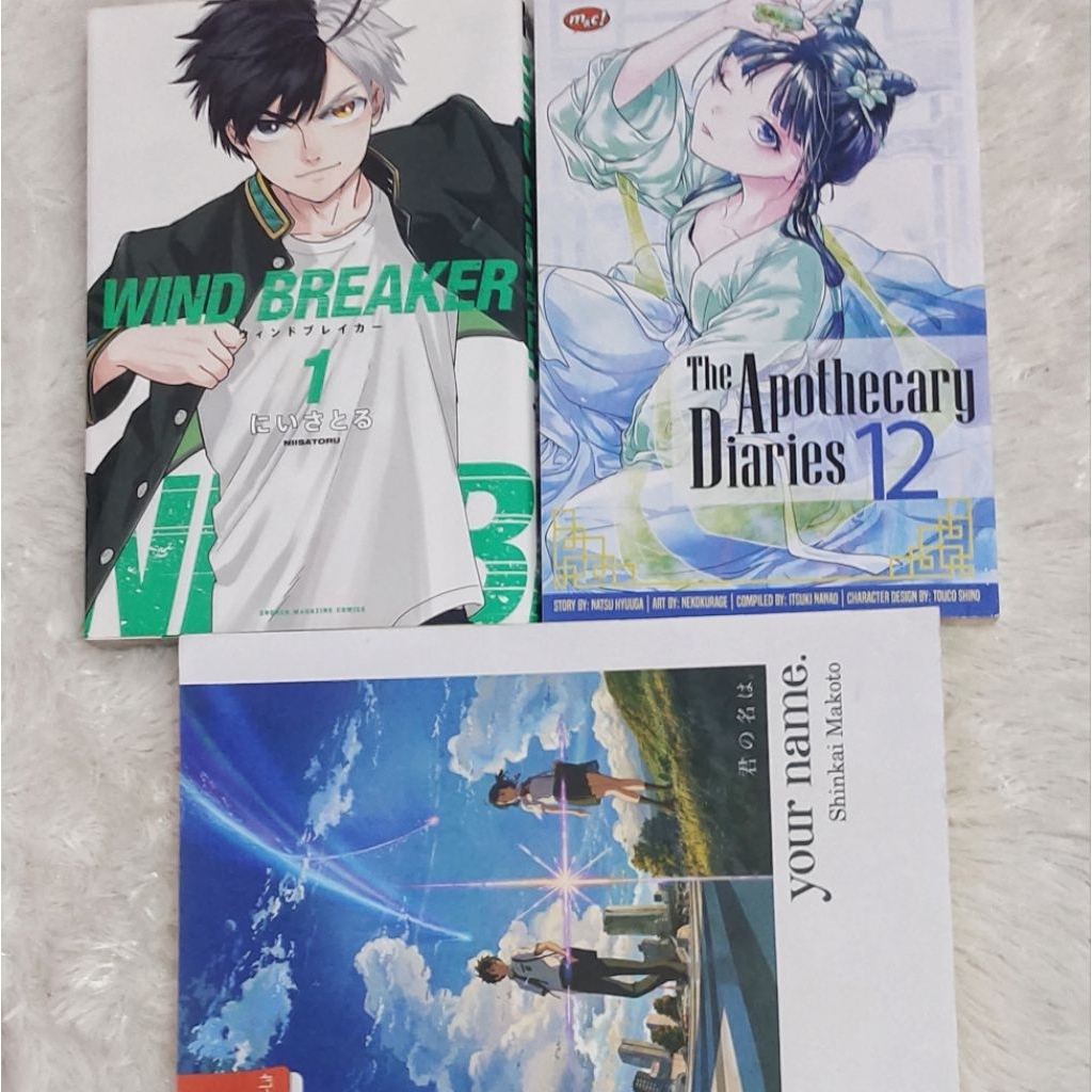 buku komik manga apothecary dairies wind breaker your name [preloved]