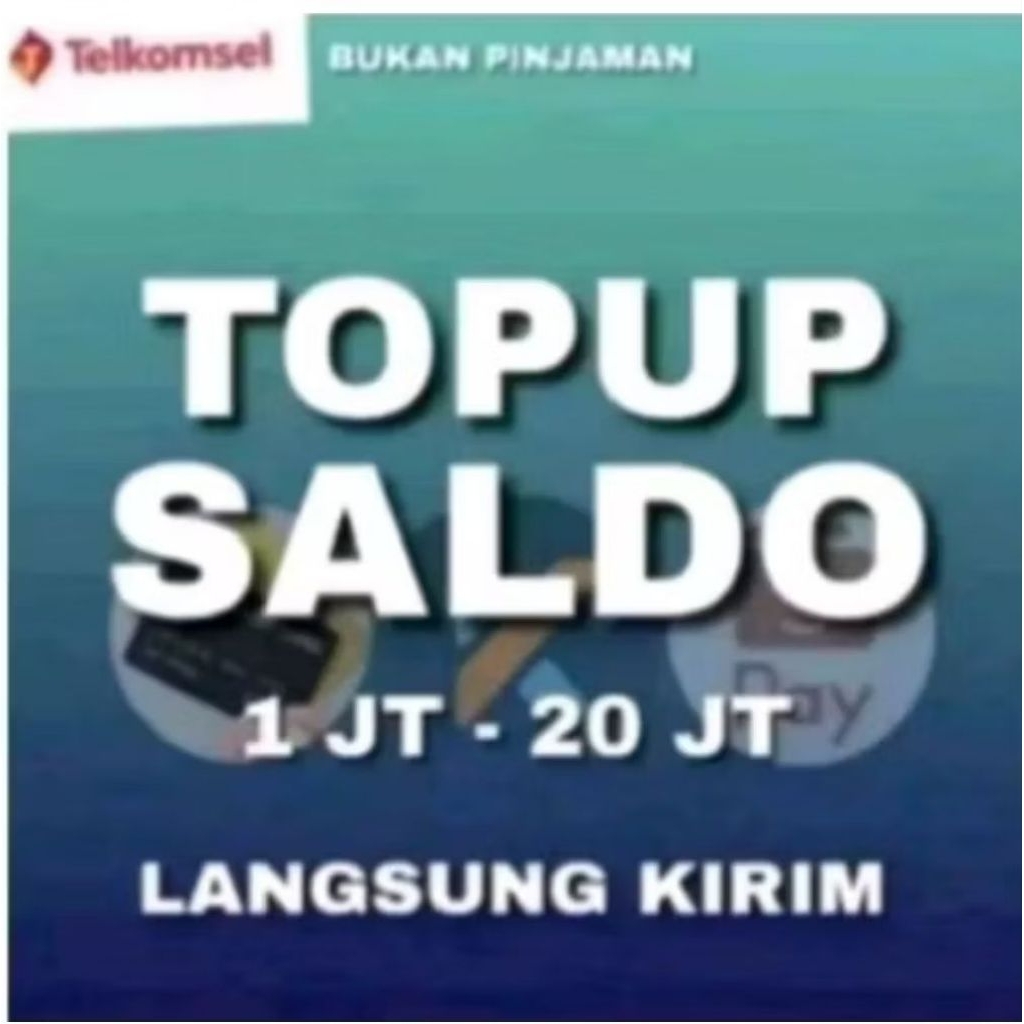 TERMURAH TOPUP SALDO/PULSAA REGULER Telkomsel Indosat 500k sampai 1jta