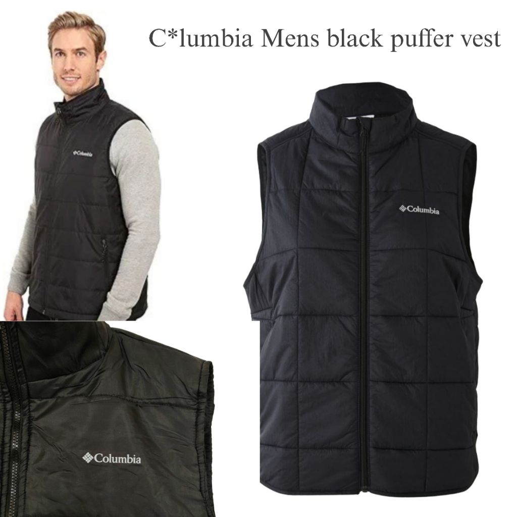 C*lumbia mens black puffer vest/Vest Pria Branded/Vest Pria Terbaru/Vest Pria
