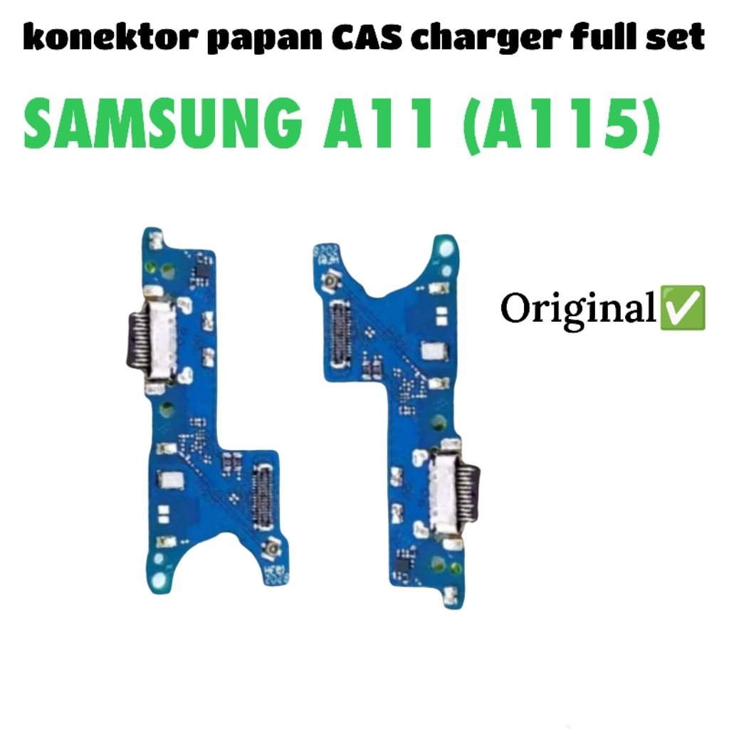 Konektor Papan CAS Charger Full Set Samsung A11 A115 Original | Port Cas USB Charging Flex Board Mic