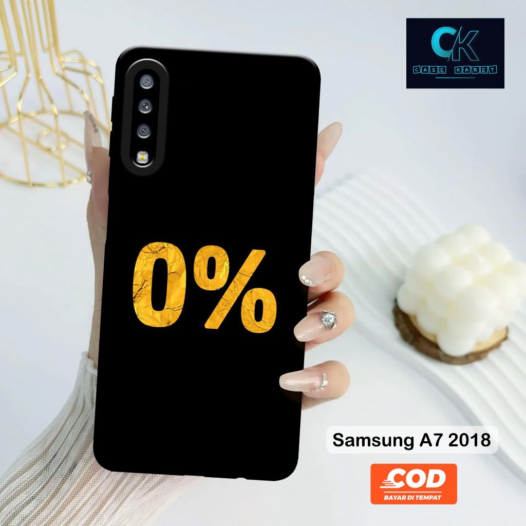 Case Samsung Galaxy A7 2018 - Casing GRAFFITI - Softcase Candy Case Full Color 3D Silikon TPU