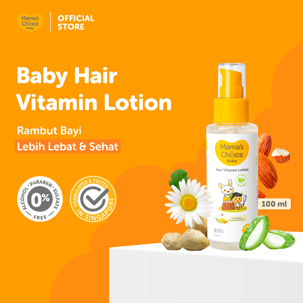 Penumbuh Rambut Bayi | Baby Hair Vitamin Lotion Mama's Choice  - minyak vitamin rambut bayi dan anak