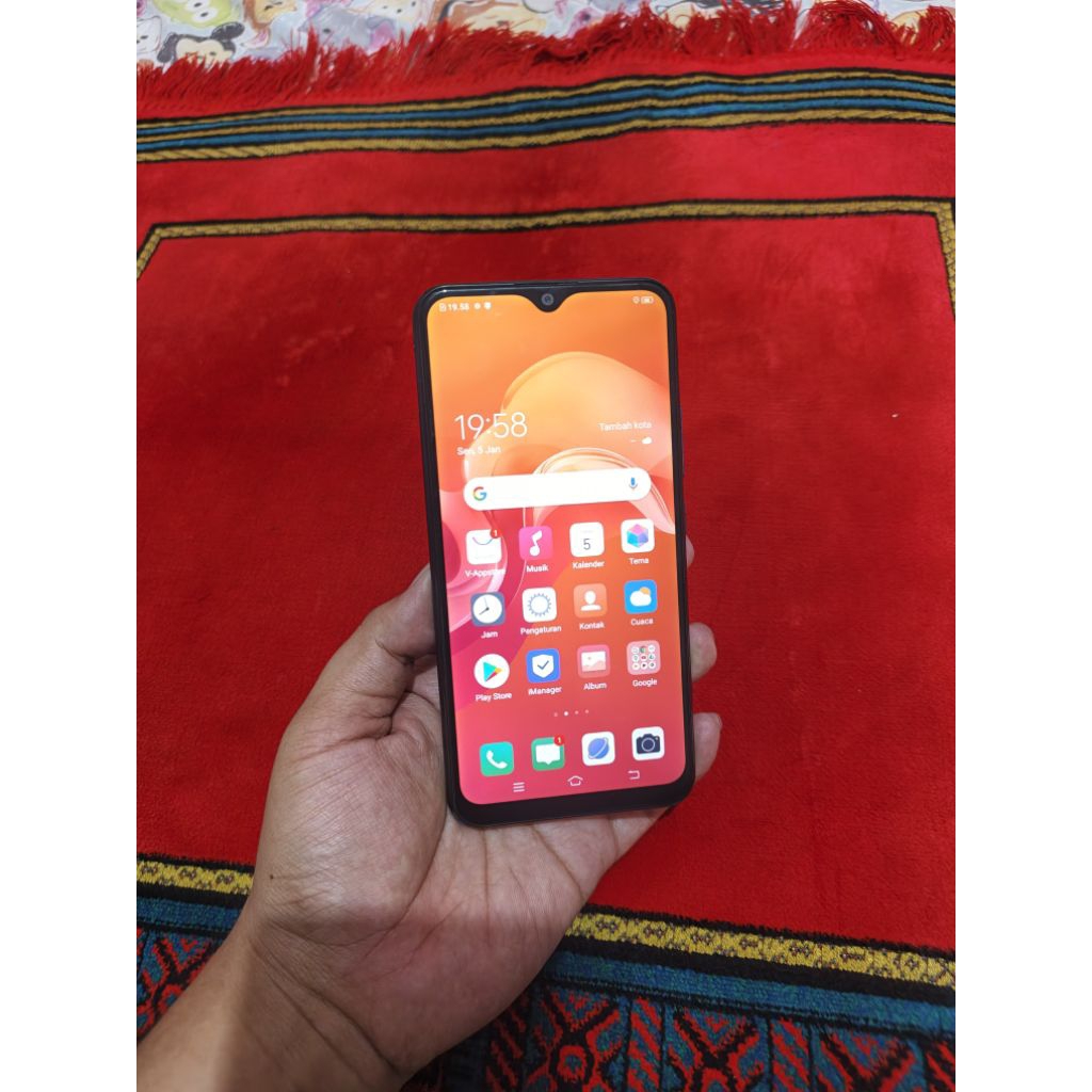 vivo y12i ram 3gb 32gb garansi resmi normal smua hp bekas murah