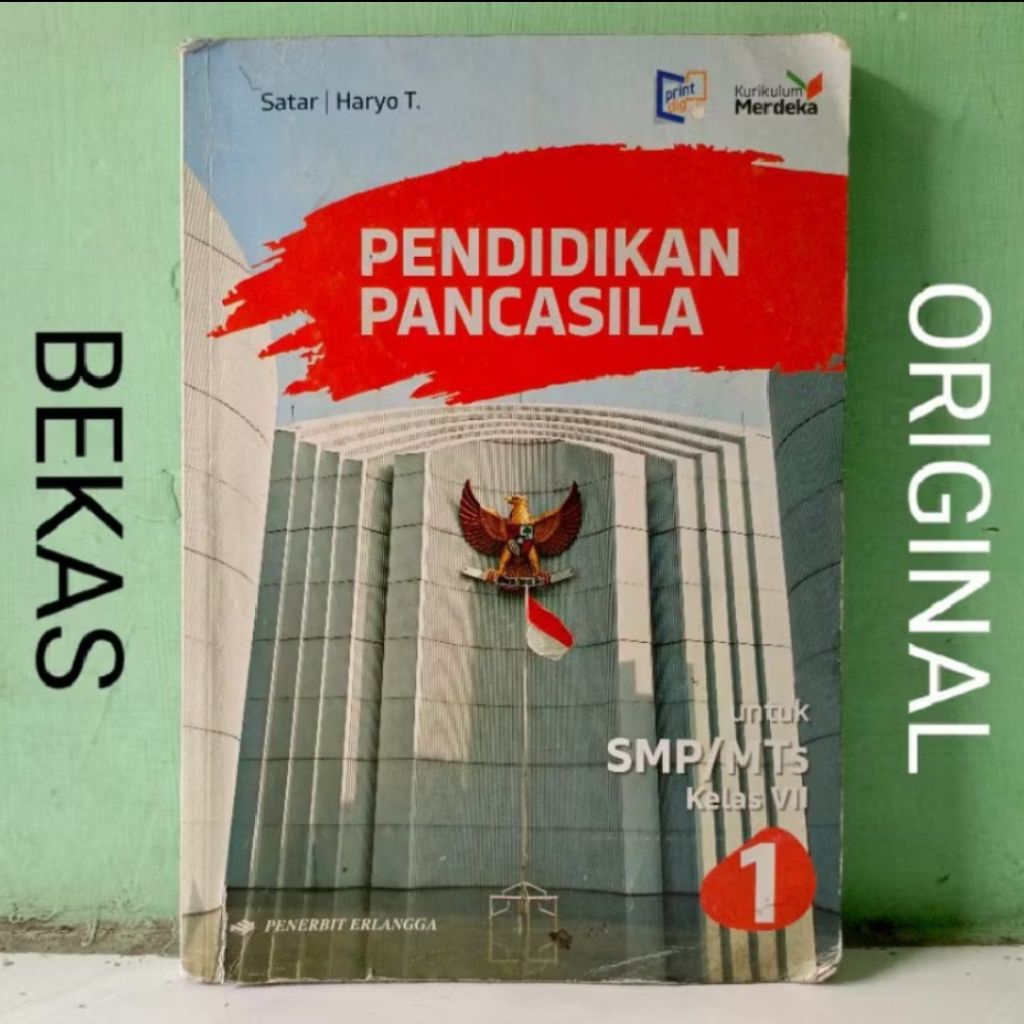 ( BUKU BEKAS ) ( ORIGINAL ) Pendidikan Pancasila PPKN PKN Kewarganegaraan Kelas 7 VII 1 SMP MTS Pene