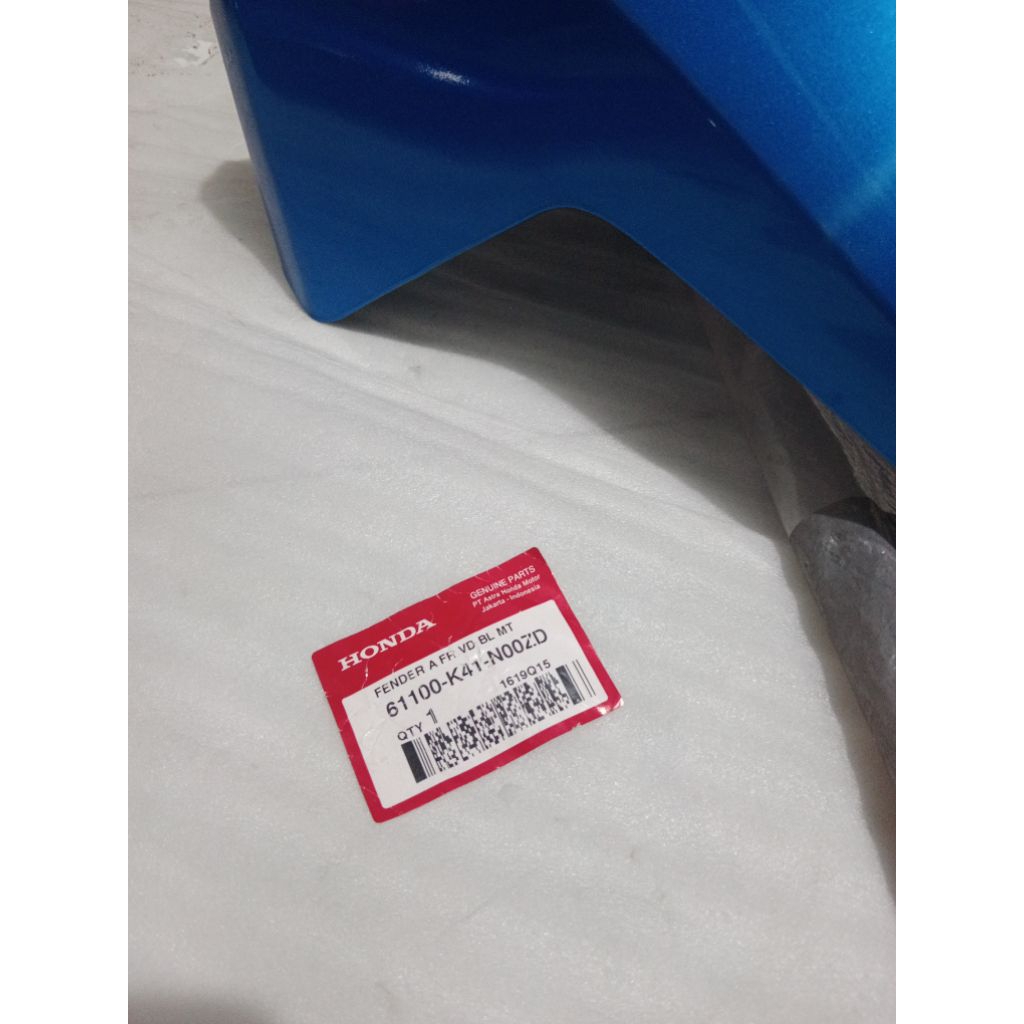 61100-K41-NOOZD Slebor Spakbor Depan New Supra X 125 Fi 2014 Biru JKT