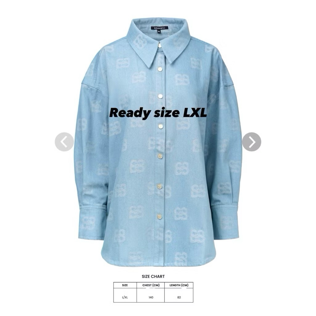 Preloved deux buttonscarves jeans size L/XL