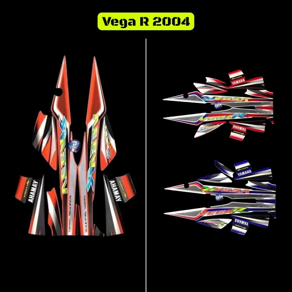 Striping Sticker Yamaha Vega R 2004