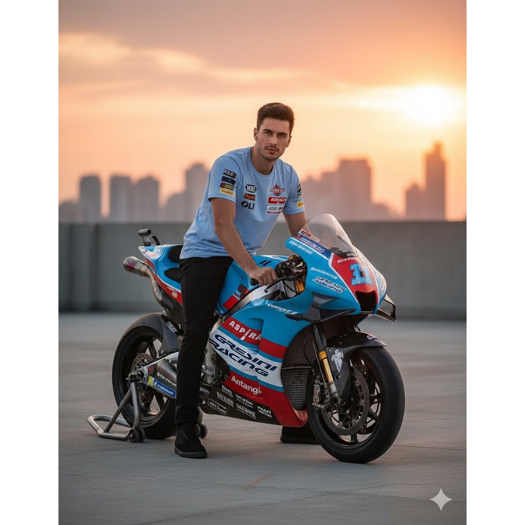 Kaos Gresini Racing Team Official – Indonesian Racing White Edition  T-Shirt Gresini Racing MotoGP –