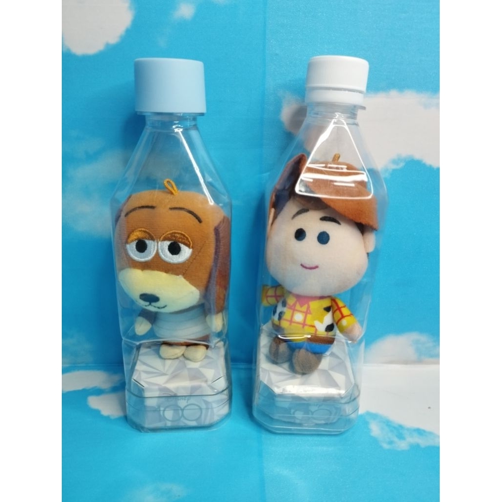 DISNEY 100 TOY STORY WOODY AND SLINKY PLUSH KEYCHAIN Boneka Toy Story Woody dan Slinky Original Toy 