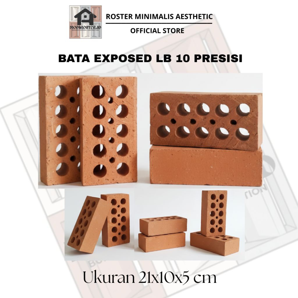 Bata expose , bata merah, batu bata, bata tanah liat