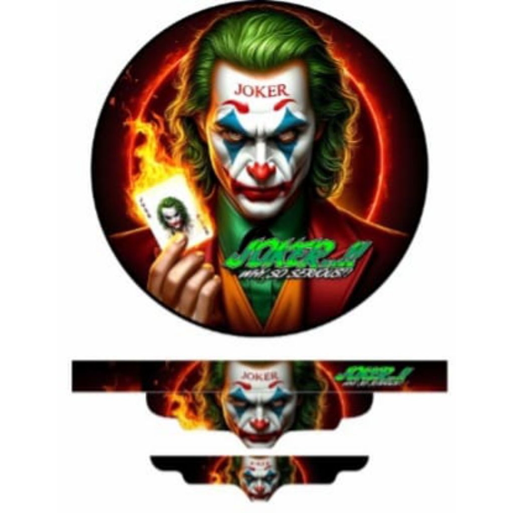STICKER DECAL SANGKAR BURUNG MURAI NO2 MOTIP JOKER