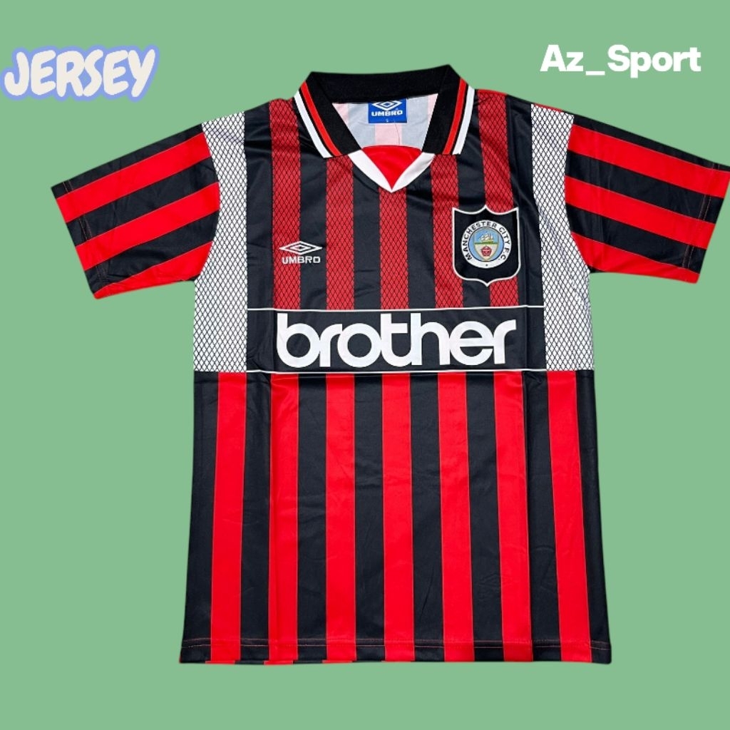 Jersey Manchester City Retro Umbro Home – Klasik Brother | Jersey Bola Premium
