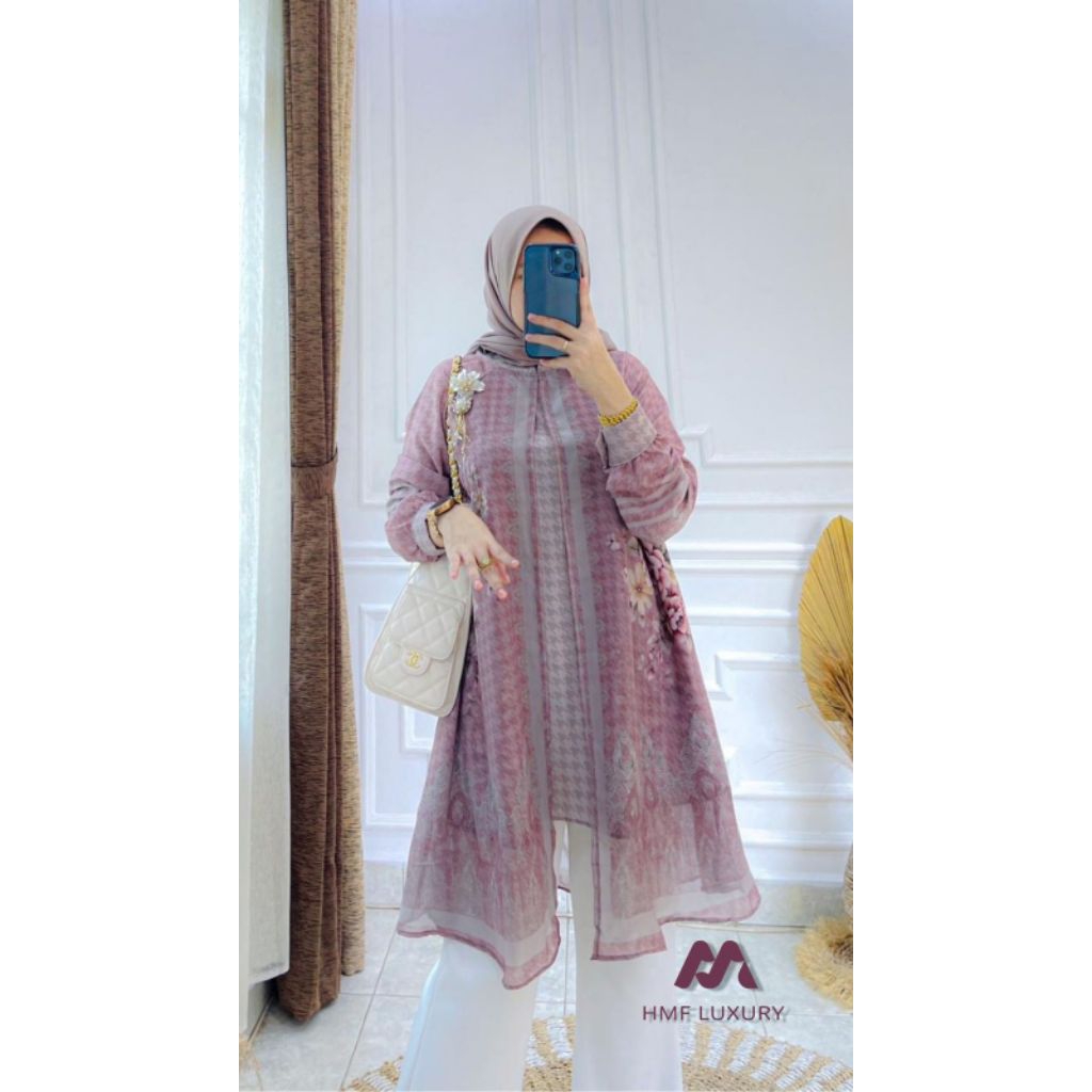 tunik ,long tunik,atasan  Anggun Tunic vol 5      By HMF Luxury