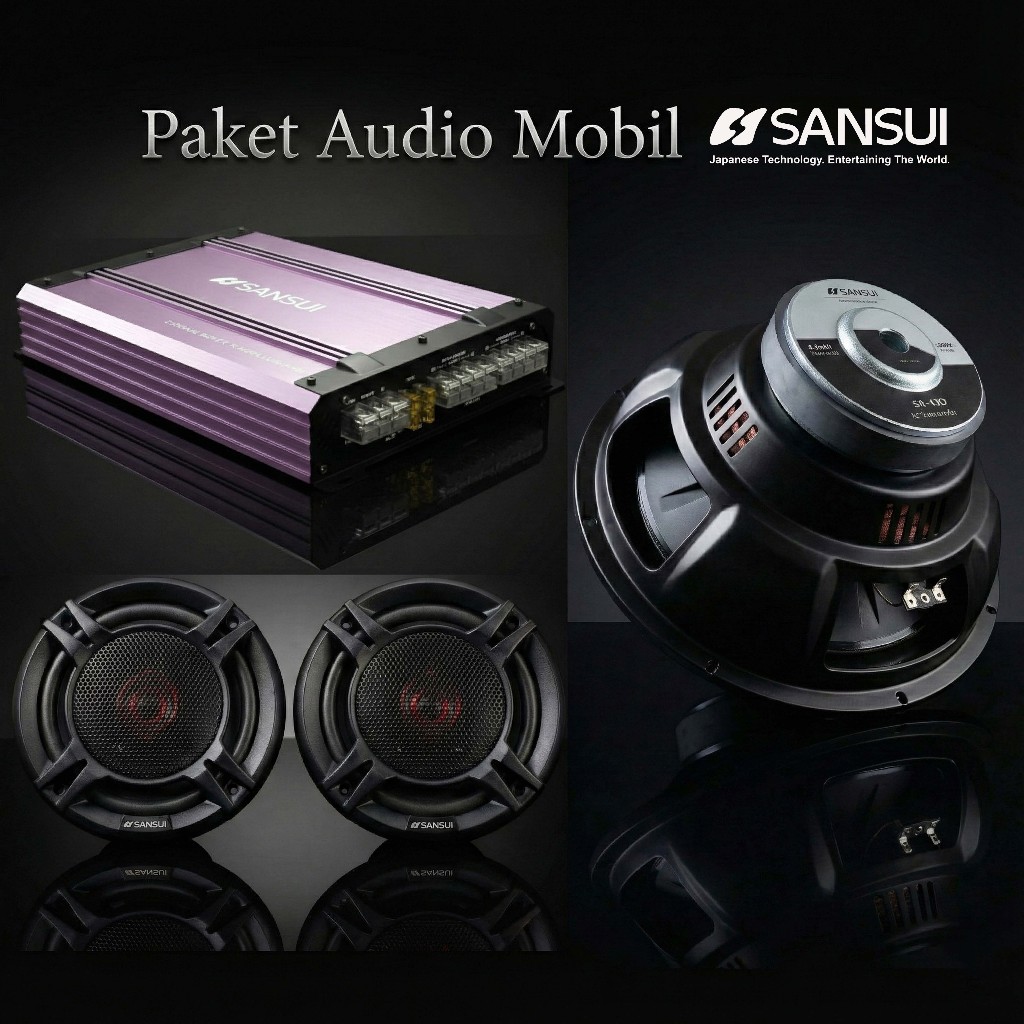 Sansui Paket Audio Mobil Fullkit