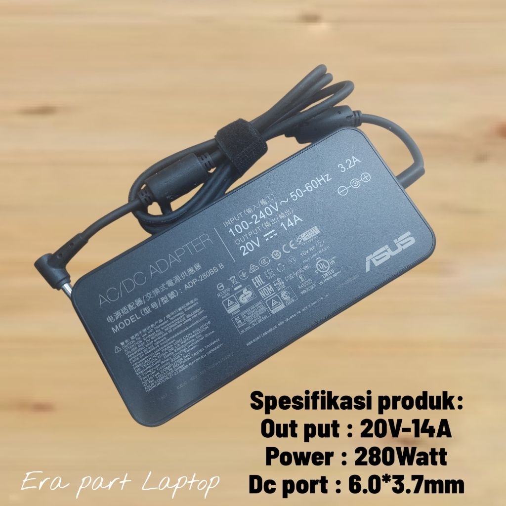 Adaptor Charger Asus ROG Zephyrus S17 GX703HM-DB76 GX703HR-XB96 GX703HS-XB98 GX703HS-XB99 GX703HS-XH