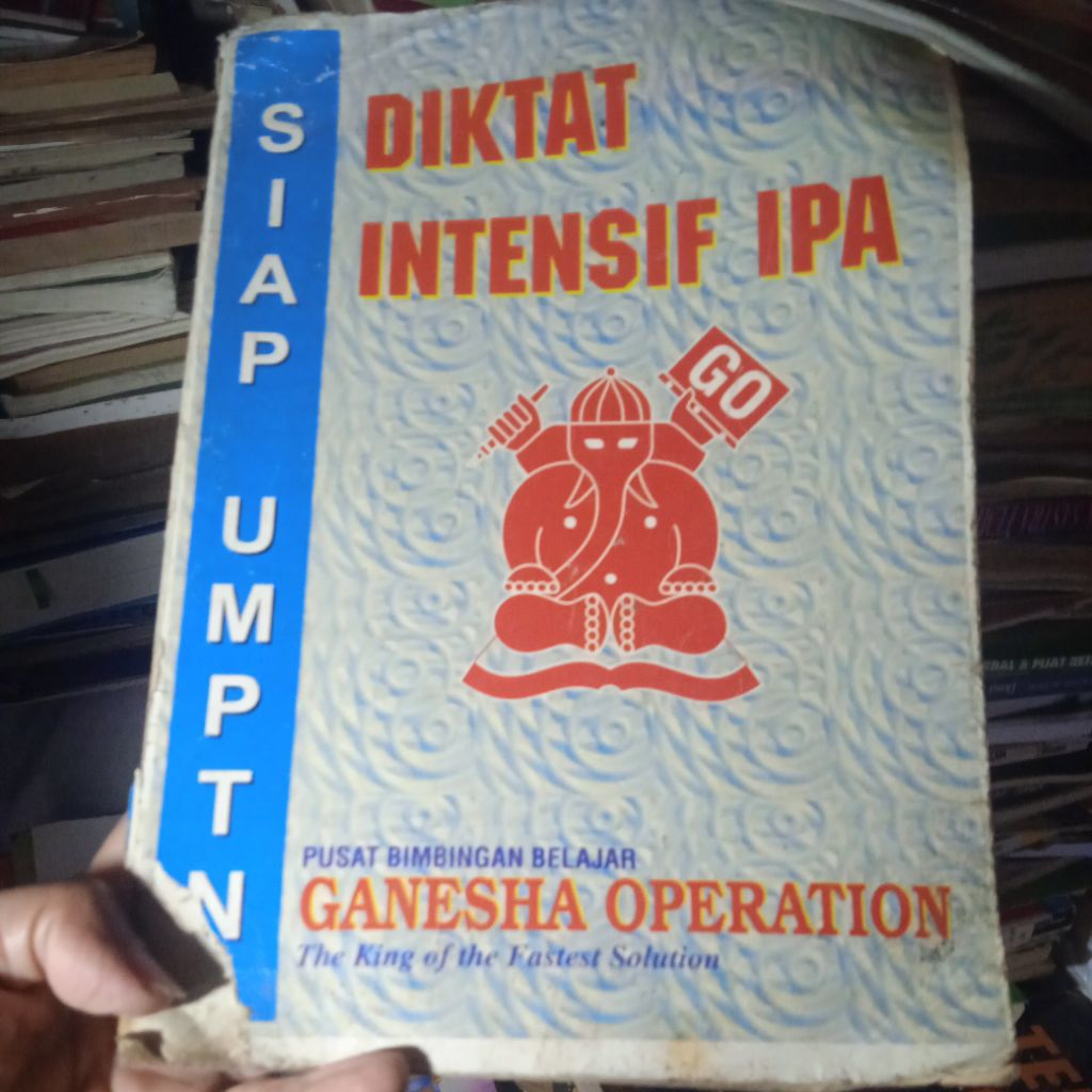 buku Diktat Intensif IPA, Siap UMPTN, Ganesha Operation, buku original jadul
