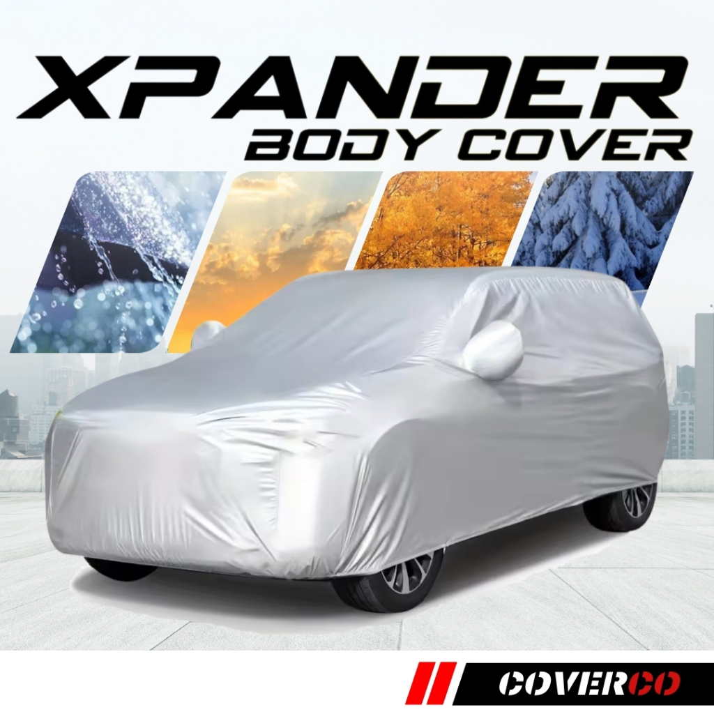 Body Cover Mobil Xpander Sarung Mobil Xpander/Xpander Ultimate/Xpander Sport Silver Polyester