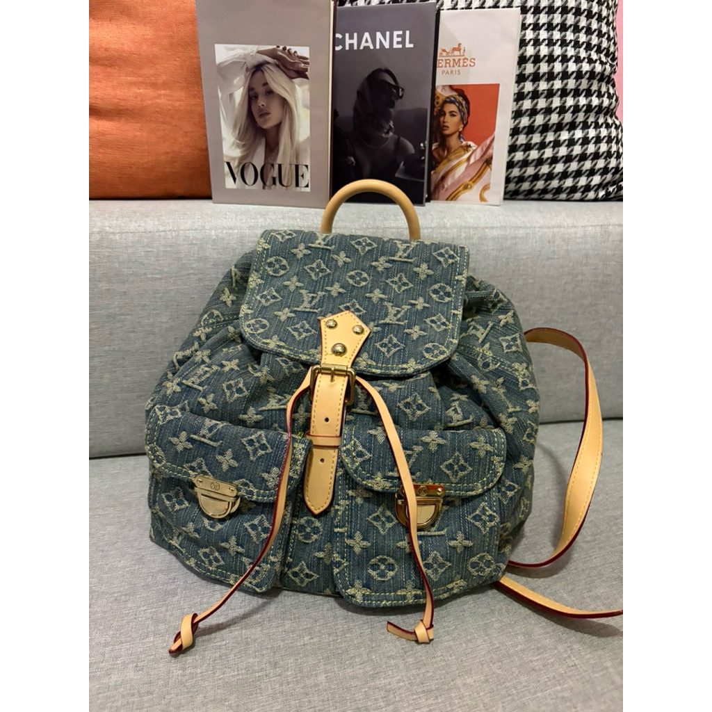 denim Lv ransel