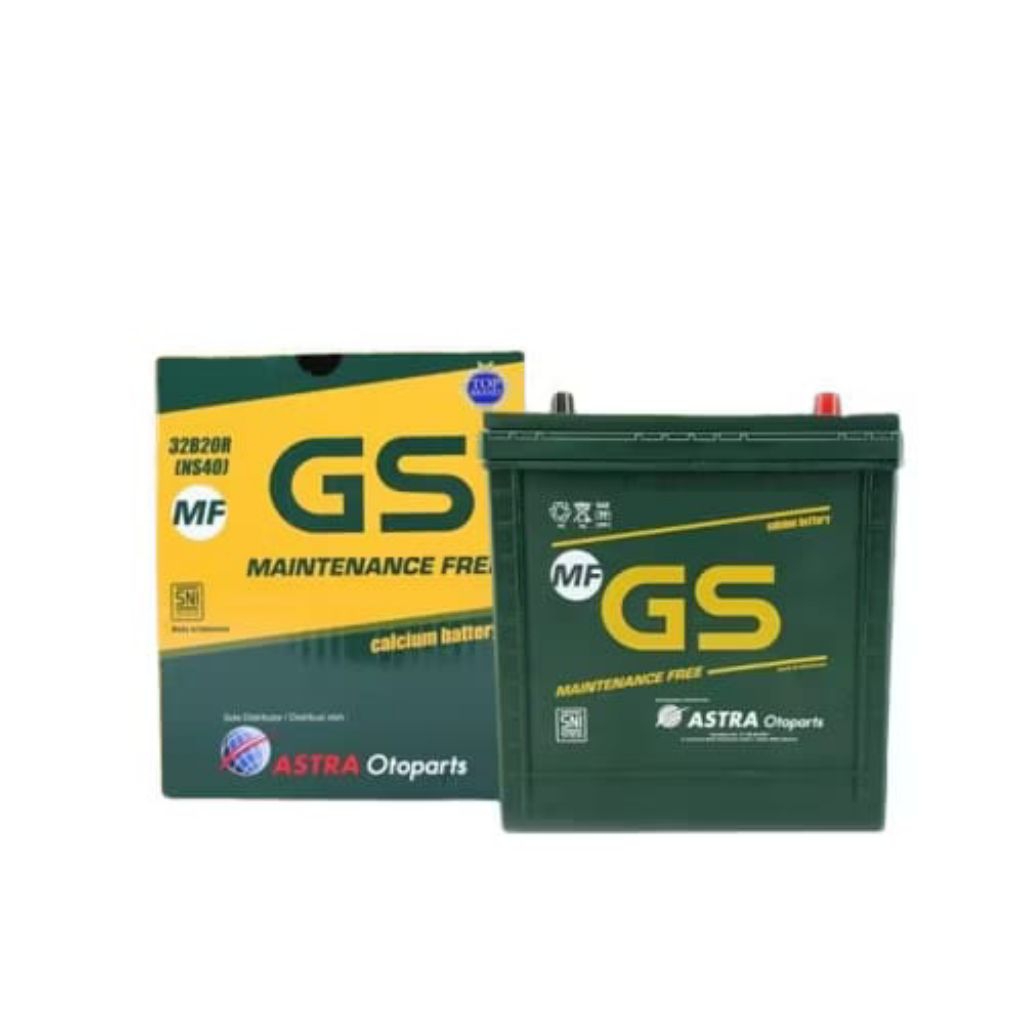 AKI GS ASTRA MAINTENANCE FREE (KERING) NS40 12V (Volt) / 35Ah (Ampere-Hour).